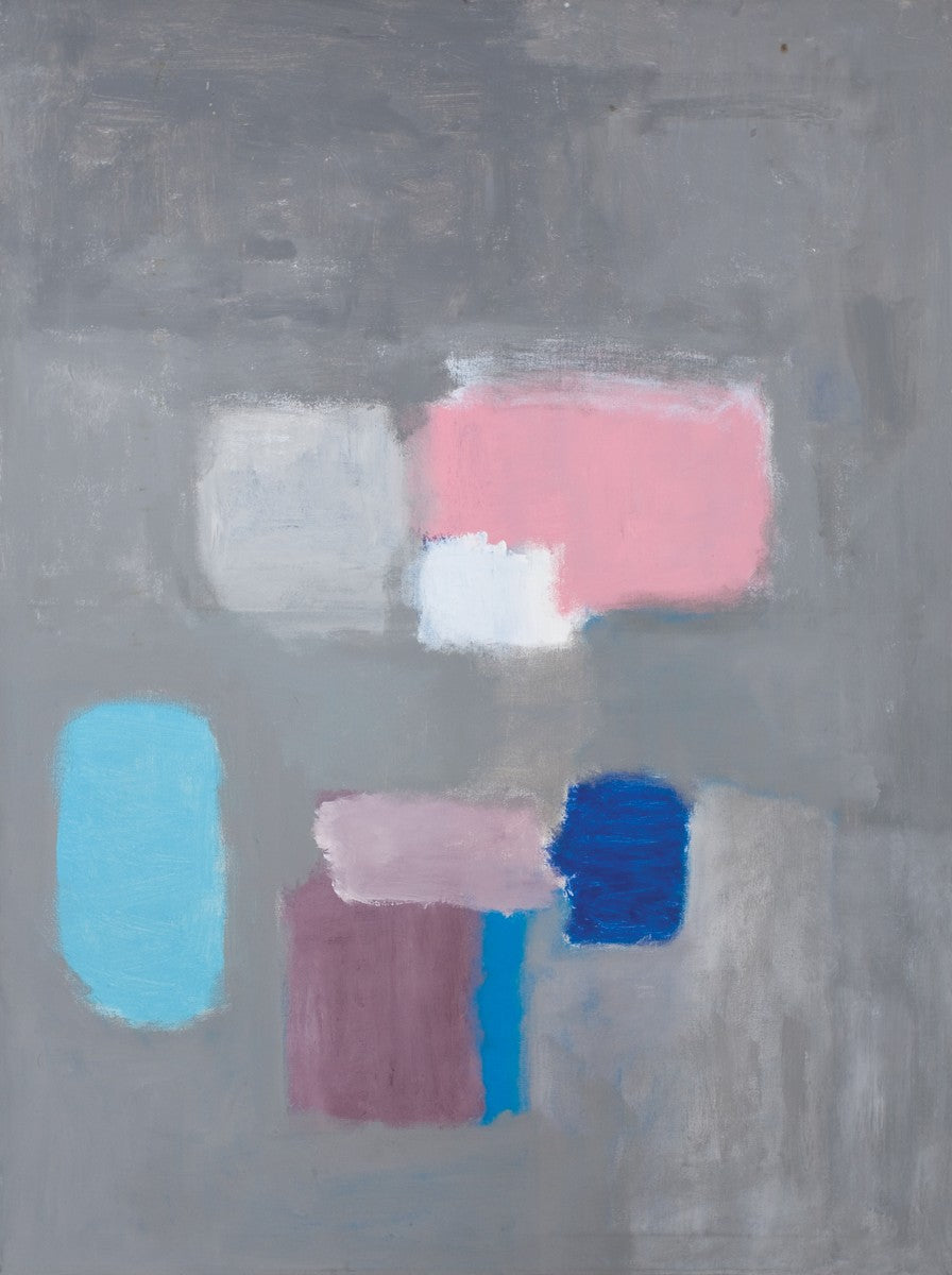 Untitled Pink/Grey, Acryllic on Canvas, 1985, 48" x 36"