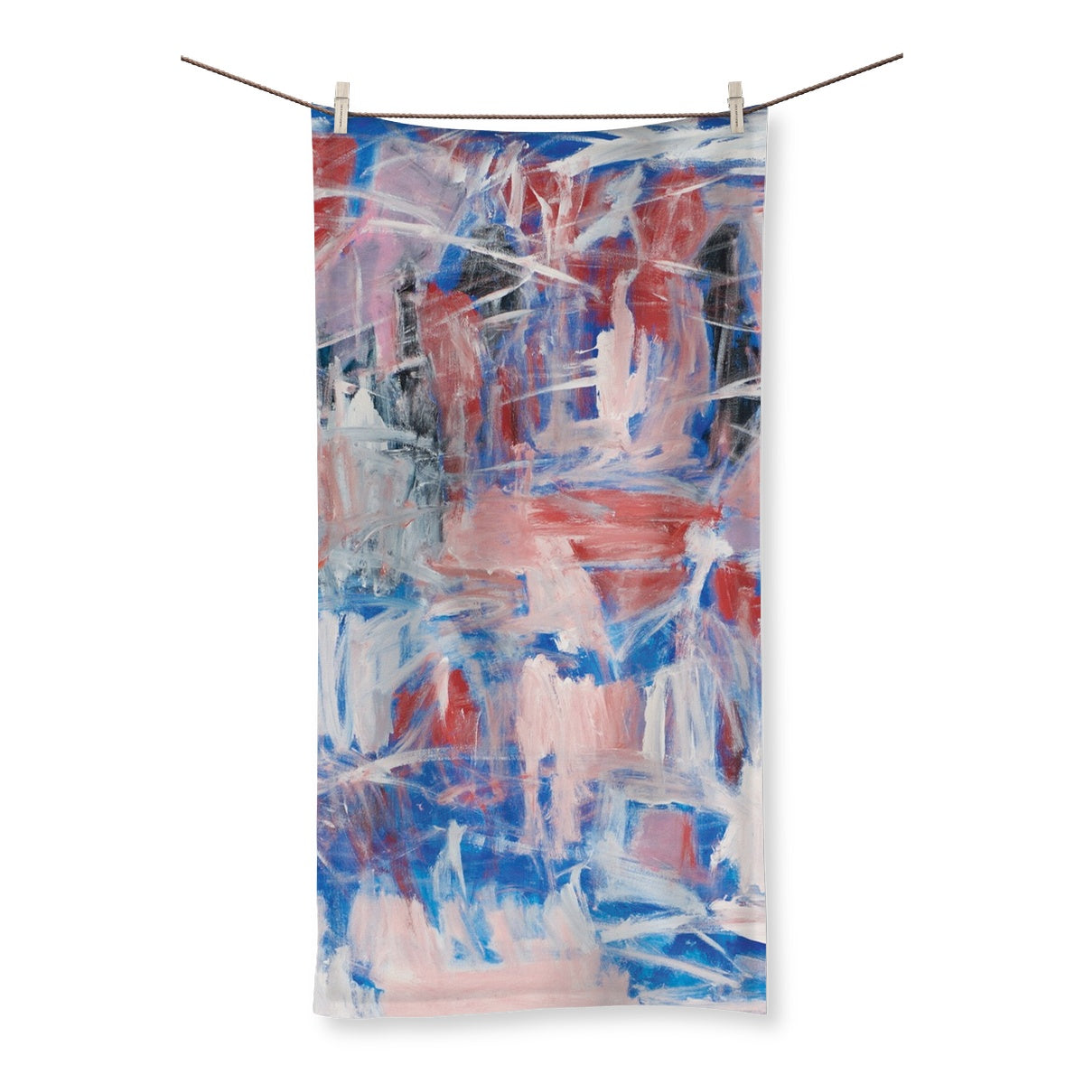 Towel - Untitled Abstract in Pink/Blue