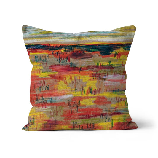 Cushion - Untitled Landscape in Red