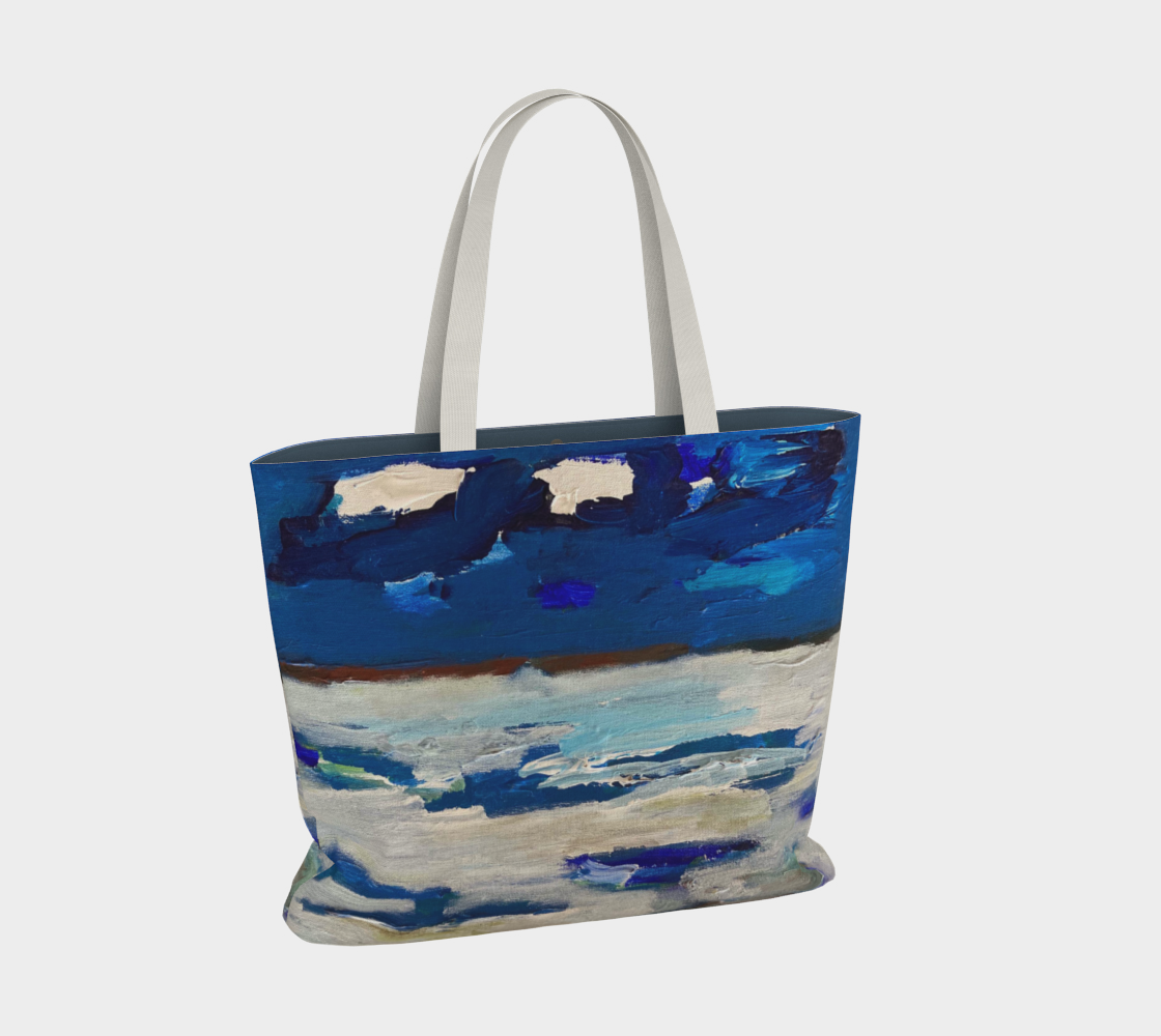 Large Canvas Tote Bag - Seascape Number 1