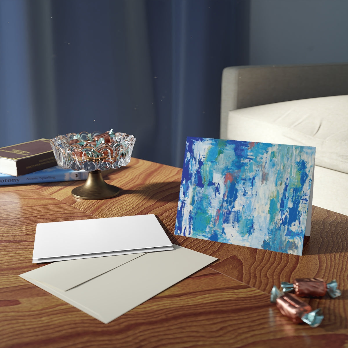 Untitled Blue - Greeting cards (8 pcs)