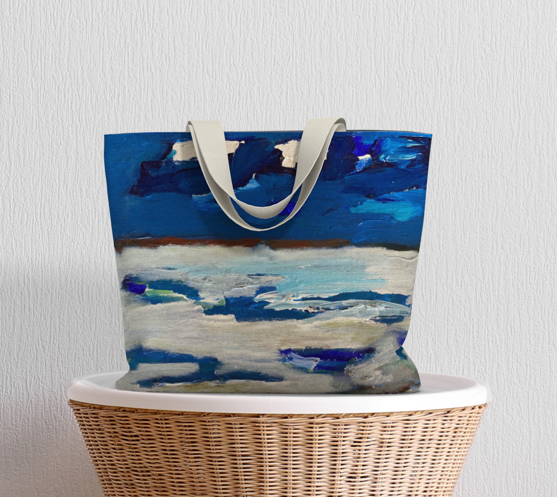 Large Canvas Tote Bag - Seascape Number 1