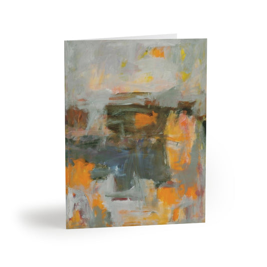 Untitled Orange Landscape - Greeting cards (8 pcs)