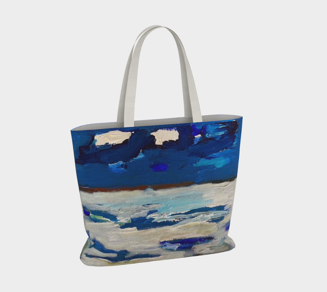 Large Canvas Tote Bag - Seascape Number 1