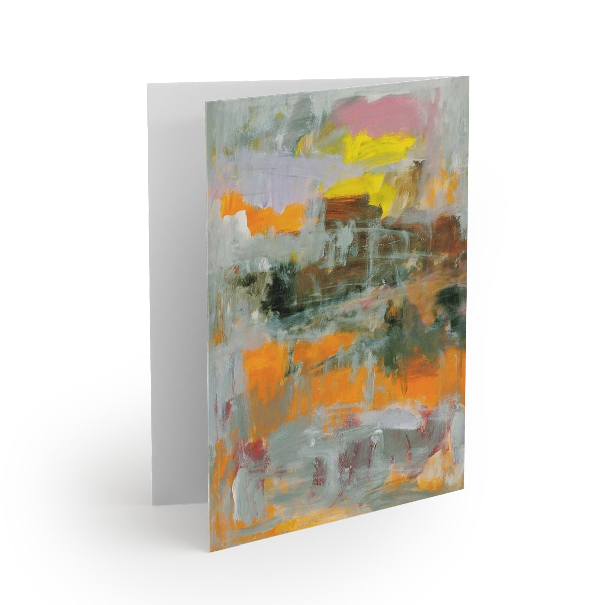 Untitled Orange Landscape - Greeting cards (8 pcs)