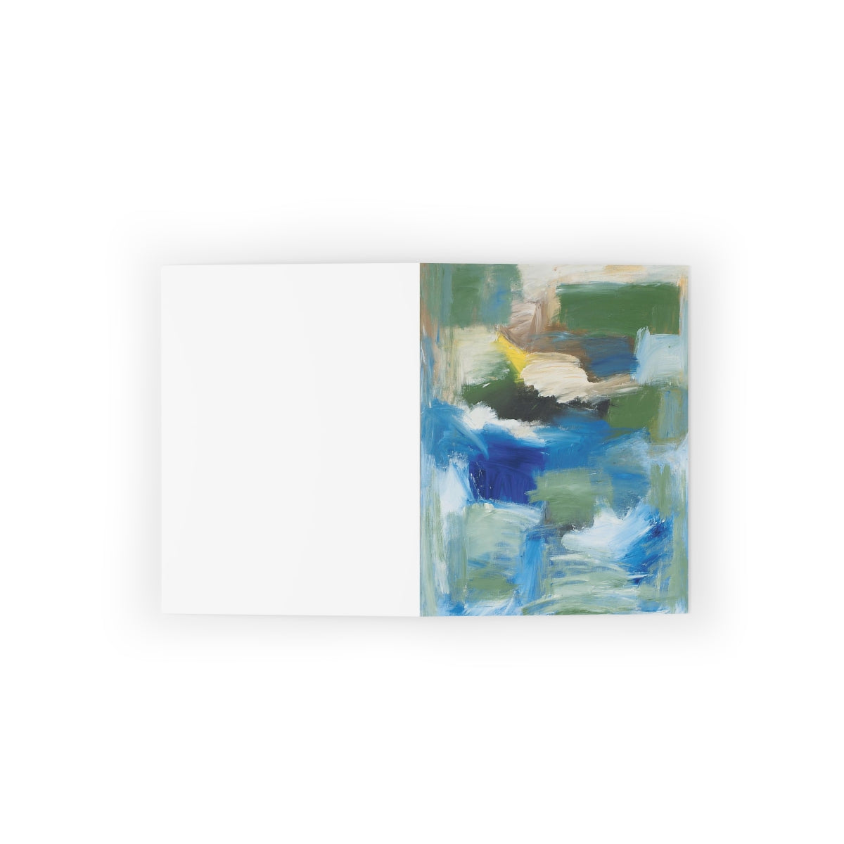 Blue/Green With Emily's Feather - Greeting cards (8 pcs)