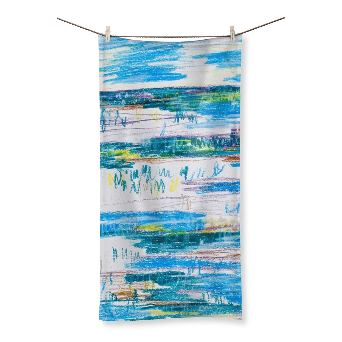 Towel - Blue/White Landscape