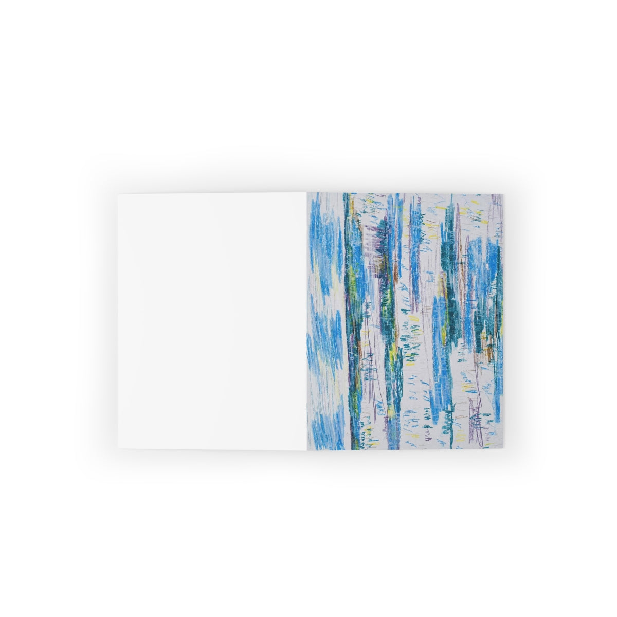 Blue/White Landscape - Greeting cards (8 pcs)