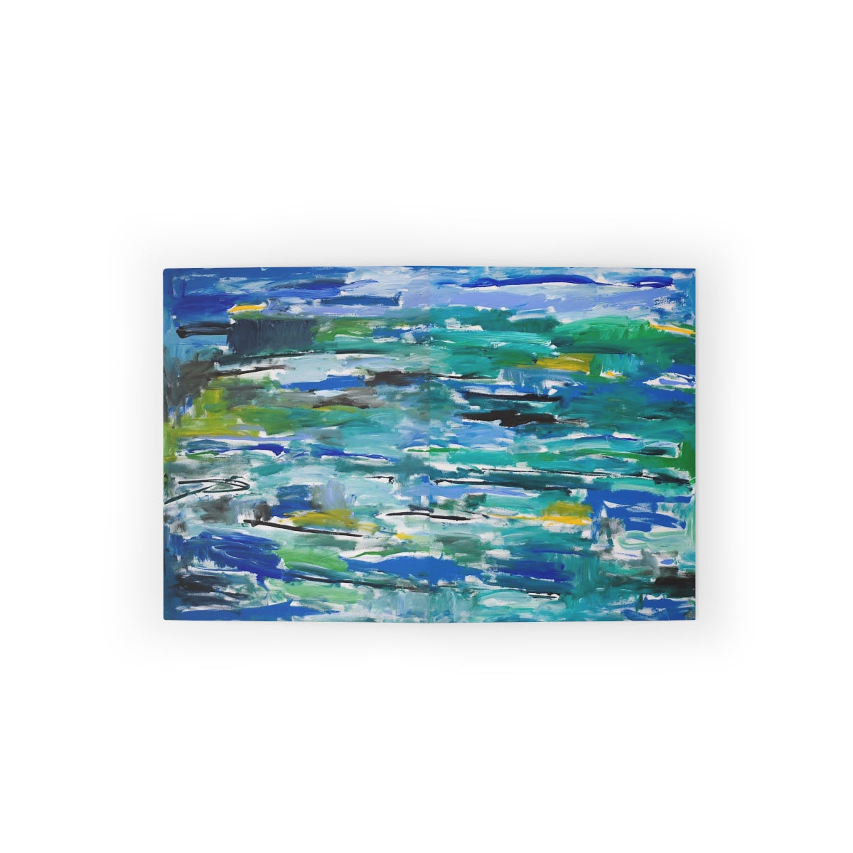 Untitled Blue/Green Landscape - Greeting cards (8 pcs)