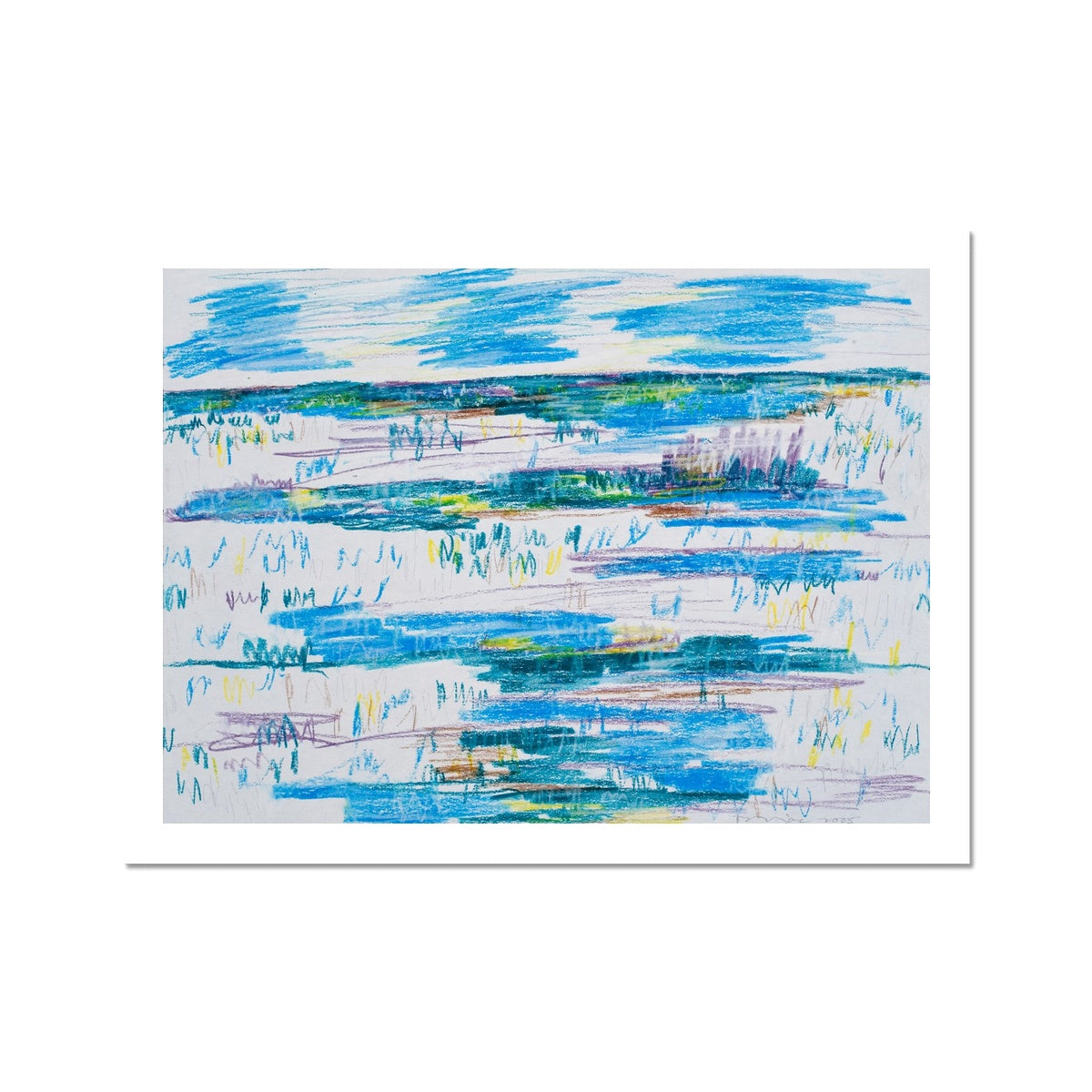 Fine Art Print - Blue/White Landscape