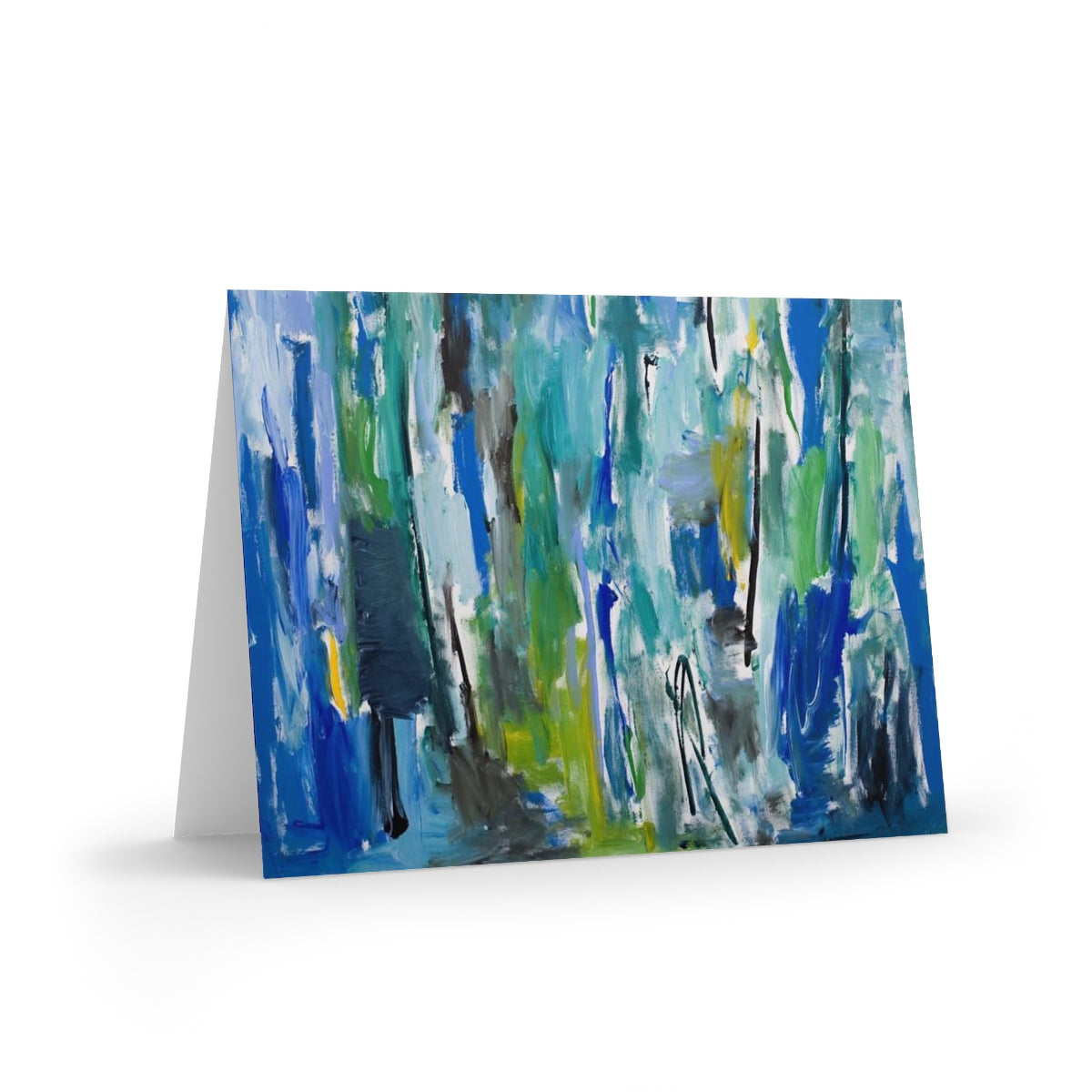 Untitled Blue/Green Landscape - Greeting cards (8 pcs)