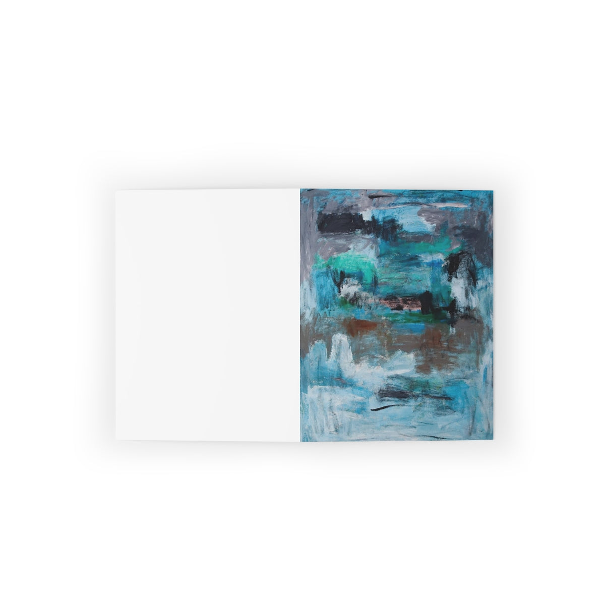 Untitled Blue/Green - Greeting cards (8 pcs)