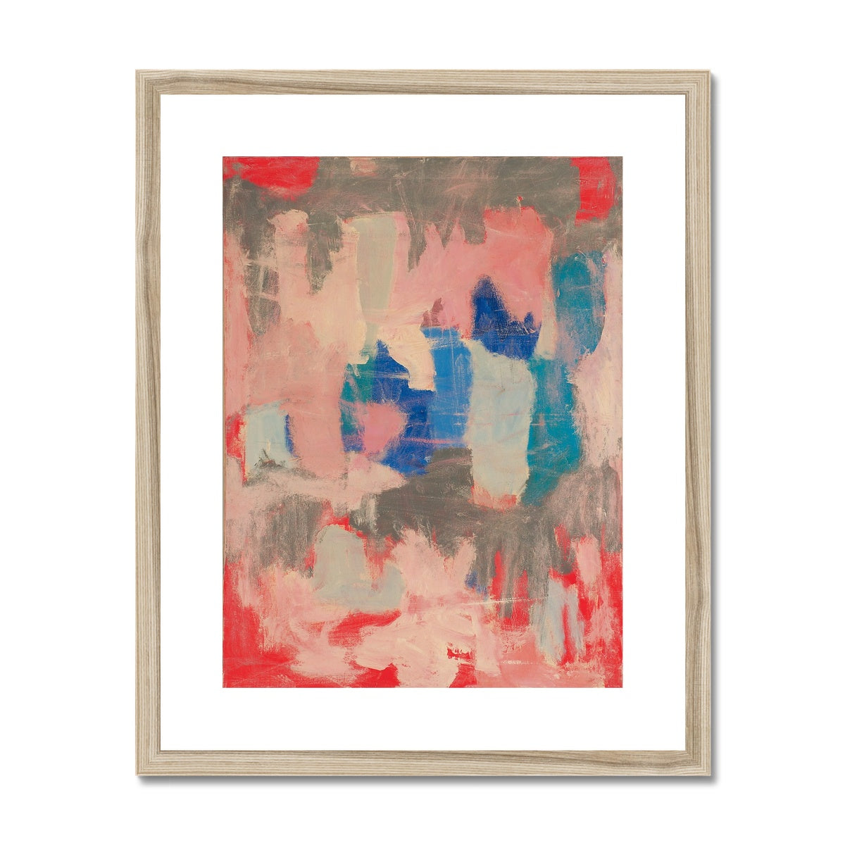 Framed & Mounted Print - Dune Pink