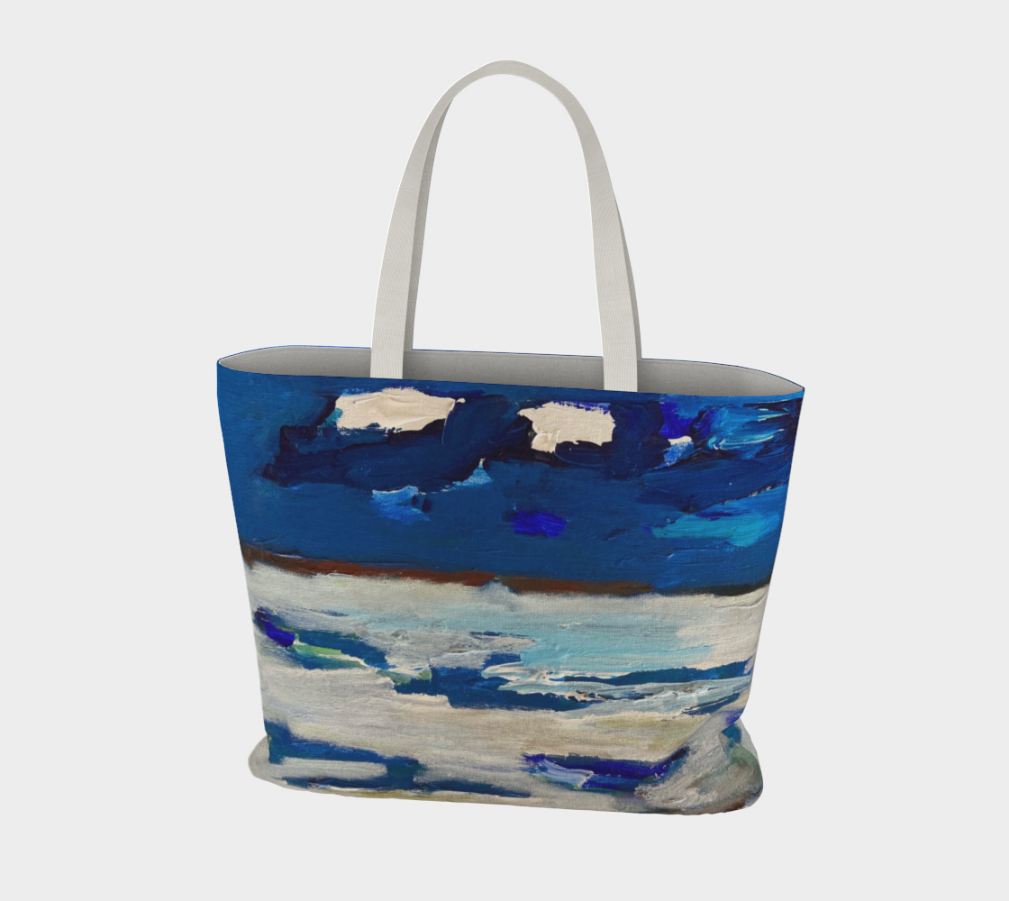 Large Canvas Tote Bag - Seascape Number 1