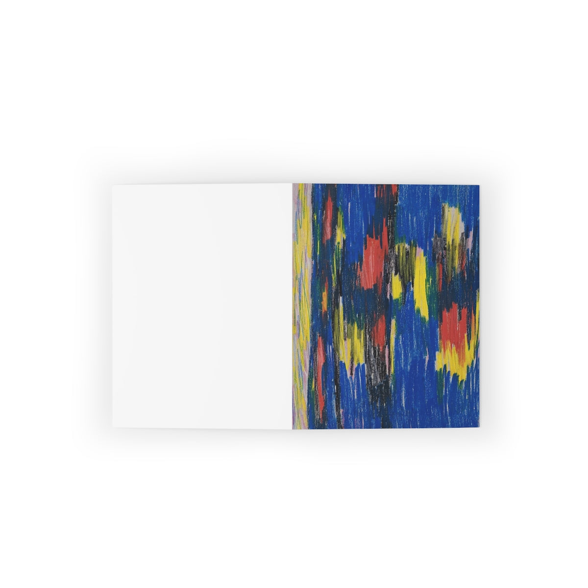 Blue/Yellow Seascape - Greeting cards (8 pcs)