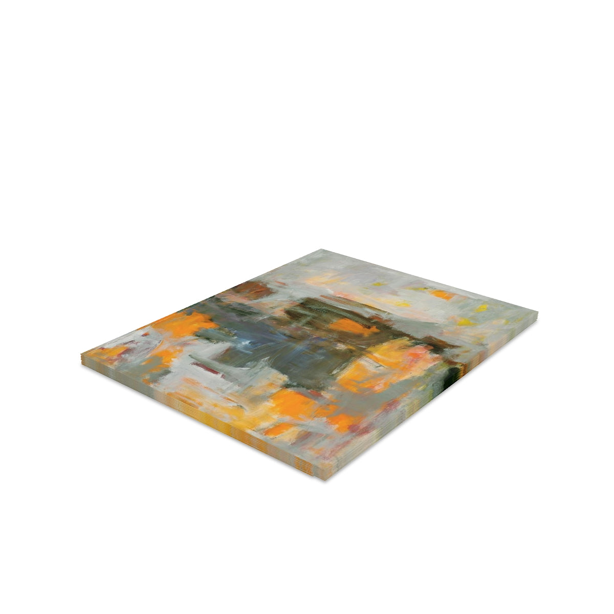 Untitled Orange Landscape - Greeting cards (8 pcs)